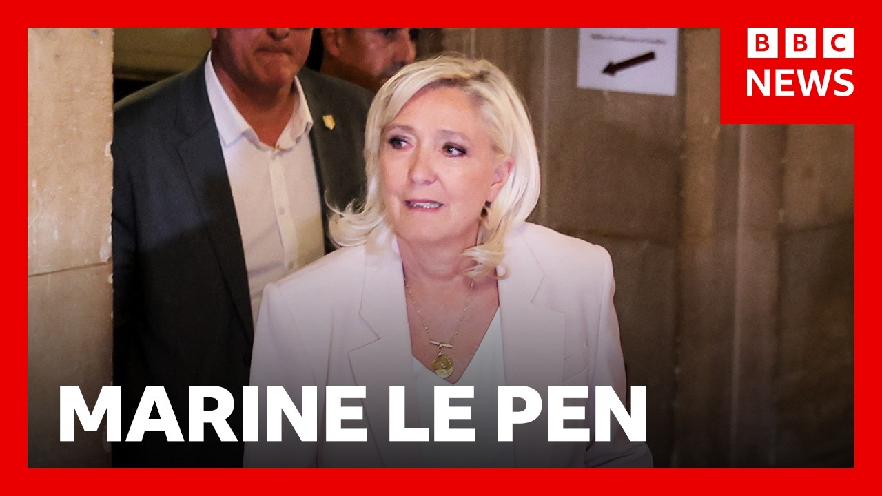 Marine Le Pen found guilty, but court clears way for presidential run | BBC News