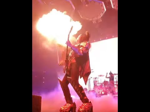 Front row video of KISS's Gene Simmons breathing fire in Memphis posted...!