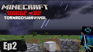 Minecraft Hardcore Superflat Tornado Survival Multiplayer S1EP2 | looting