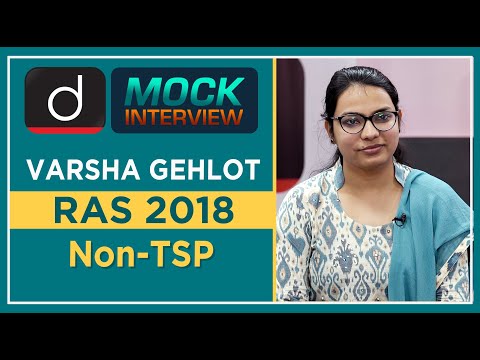 RAS Topper Varsha Gehlot : Mock Interview I Drishti IAS English – Watch On YouTube