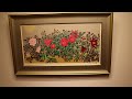 中島千波　「富貴花響艶」　牡丹　絵画　花　和風　インテリア　リトグラフ　版画