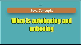 What is autoboxing and unboxing Content