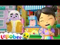 Fruity Ice Cream Song 🍧 | Lellobee City Farm | Sing Along Songs for Kids Moonbug Kids Karaoke Time