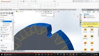 Making a Gear with Involute Teeth in Solidworks Tutorial