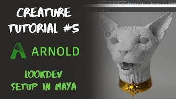 Creature Tutorial: Pt 5 - Arnold Lookdev Setup in Maya