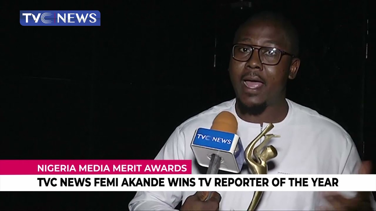 [LATEST] TVC News Femi Akande Wins TV Reporter Of The Year