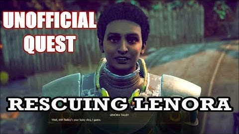 The Outer Worlds - Rescuing Lenora & Her Vendor Location