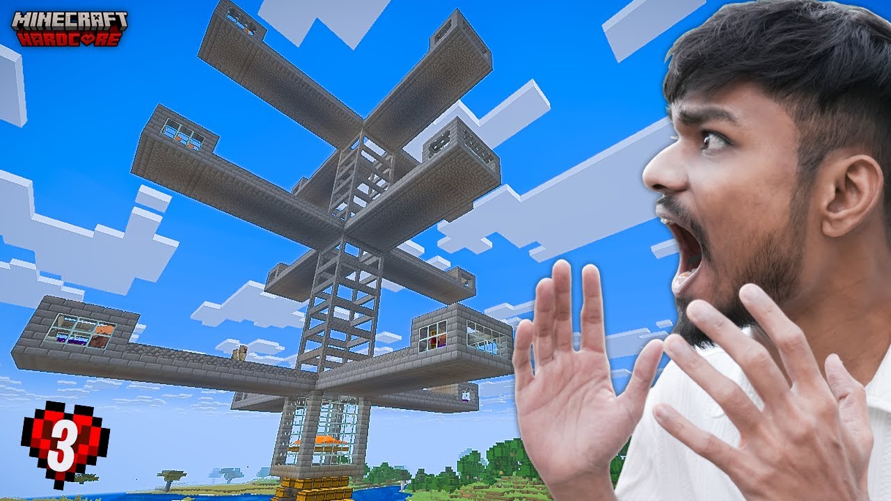 I Built the BIGGEST IRON FARM Tower in Minecraft Hardcore 1.21+