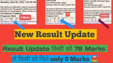 IGNOU Results Update 2022 IGNOU Result Results December 2021 IGNOU December 2021 Exam Results 2022
