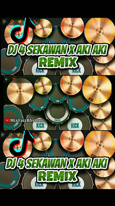 DJ 4 SEKAWAN X AKI AKI REMIX |REAL-DRUM COVER