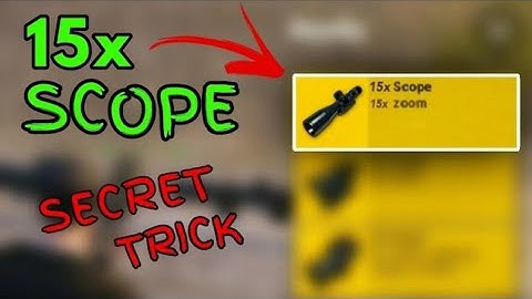 IS IT 15x SCOPE | 3x Scope bug PUBG Mobile 0.9.1 Android/iOS hindi