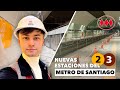 Así lucen las nuevas estaciones del Metro de Santiago que están a punto de inaugurarse