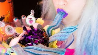 ASMR: German Halloween Candy | Sweets Popcorn Chips ~ Relaxing Eating Sounds [No Talking | Vegan] 😻