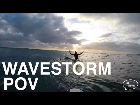 Wavestorm Surfing POV (GoPro Mouth Mount)