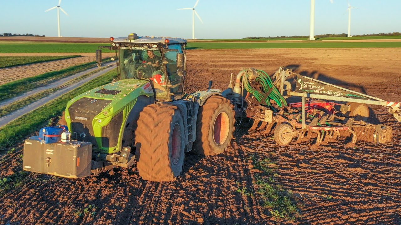 CHANTIER UNIQUE !  Xerion à l'épandage de digestat ! 🤠