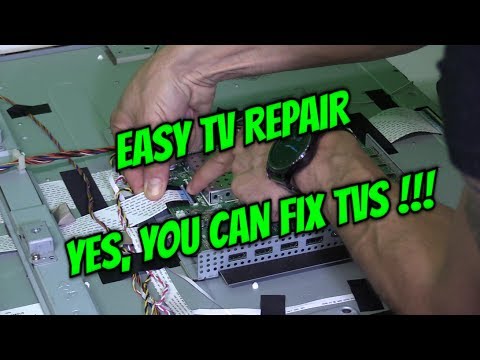 LED LCD TV REPAIR  DOESN T TURN ON  NO PICTURE SCREEN  VIZIO XVT3D47 FIX