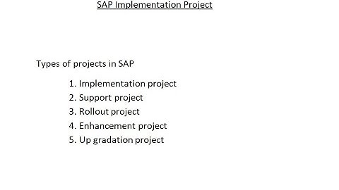 SAP Implementation project Class 1