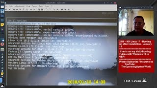 2018 - MX Linux 17 - Booting up after installation - January 10