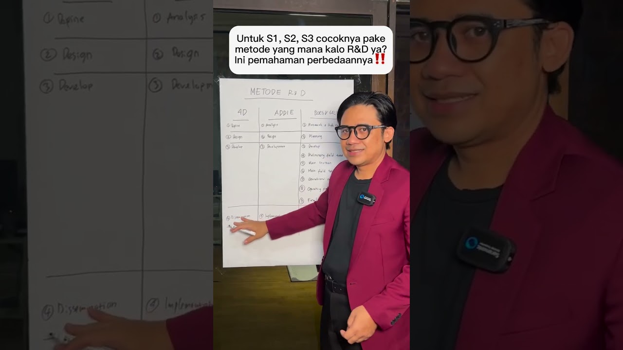 Cara membedakan 4D, ADDIE, Borg and Gall dalam riset eksperimen