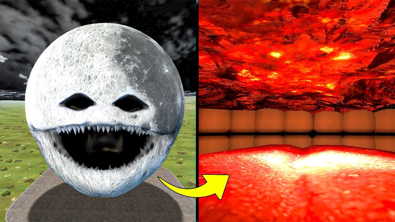WHAT'S INSIDE THE NEW Moon Woke Up Monster! (Garry's Mod)