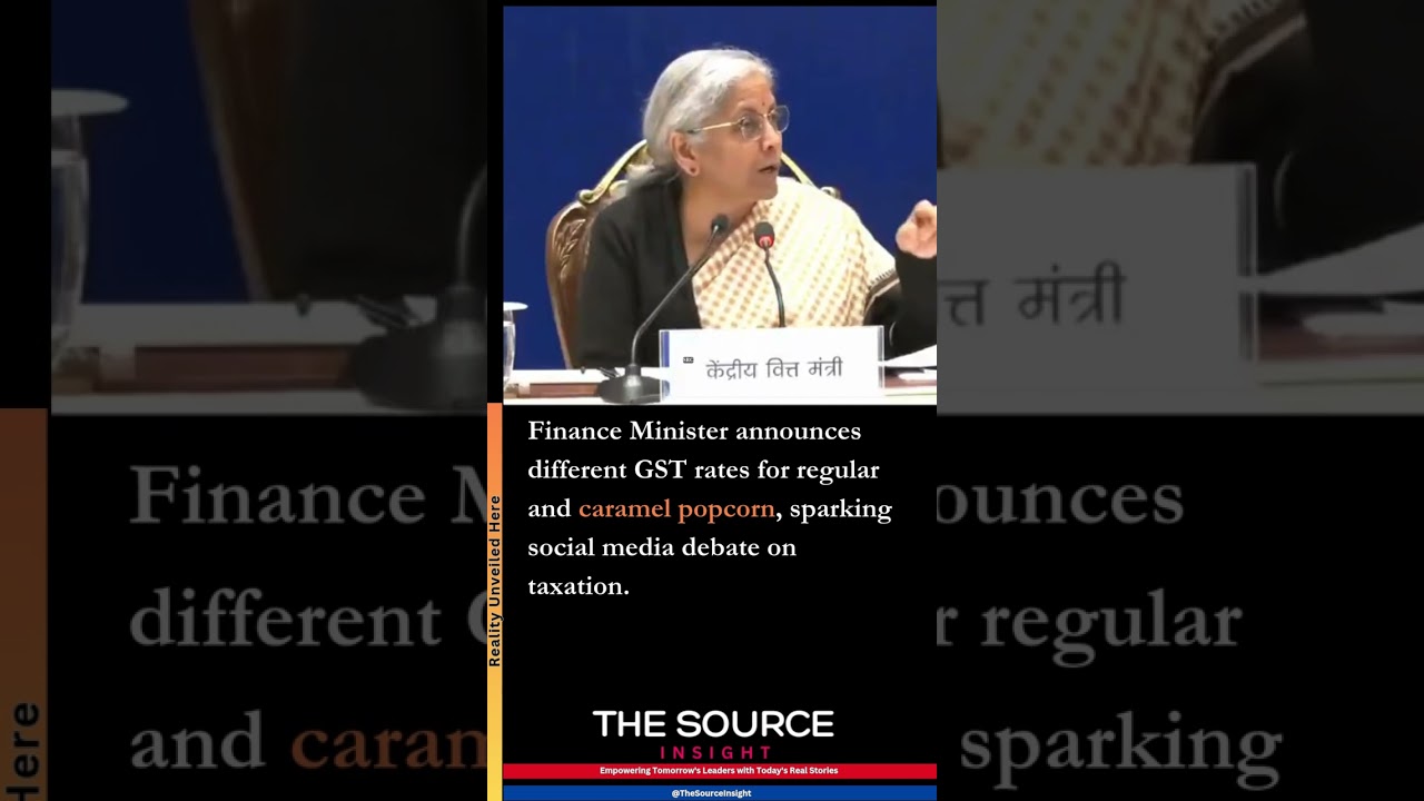 Finance Minister announces different GST rates for regular and caramel popcorn