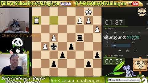 IM Sladgie Fast Friday Blitz Challenges ! lichess