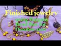 Finished jewelry ( using Bargain Bead Box for Oct. 2021)