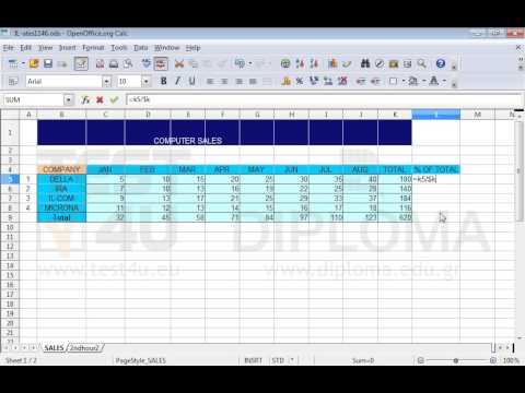 In cell L5 of the SALES worksheet enter a formula that returns the quotient of cell Κ5 divided...