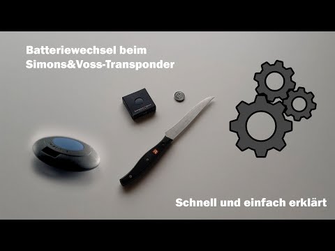 Batteriewechsel Simons&Voss-Transponder