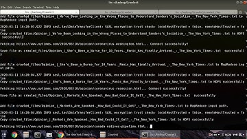 Hadoop recursive web crawler
