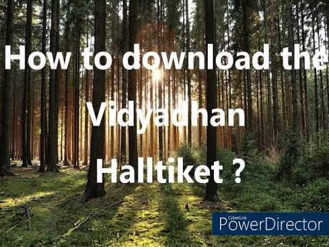 How to download Vidyadhan Hall ticket ?