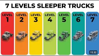 THE 7 LEVELS OF SLEEPER TRUCKS EXPLAINED