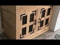 Diy rustic tv cabinet with doors