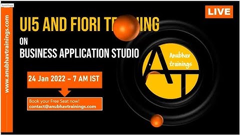 SAP UI5 and Fiori Training Feb 2022 | Develop SAPUI5 Web App with SAP Business Application Studio