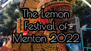 Фестиваль лимонов в Ментоне, год 2022.
