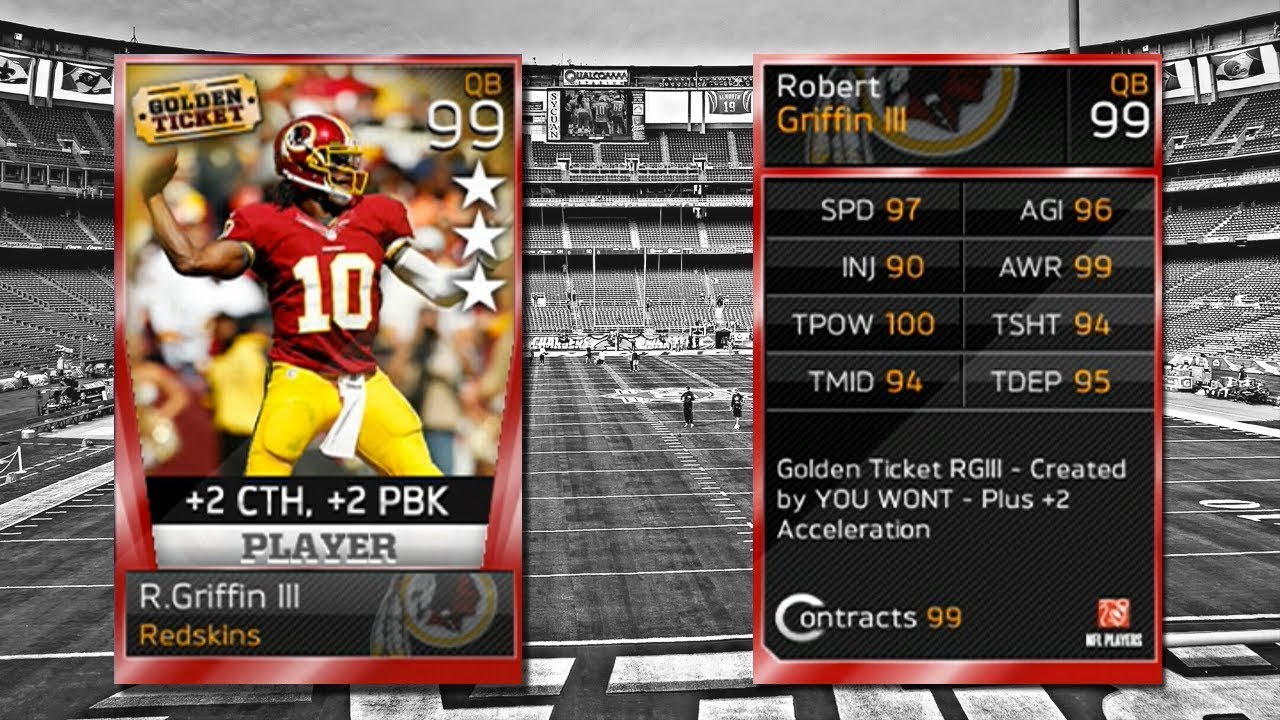 Madden 13 Ultimate Team : RG3 Golden Ticket Search I 24 Off-Season Pack