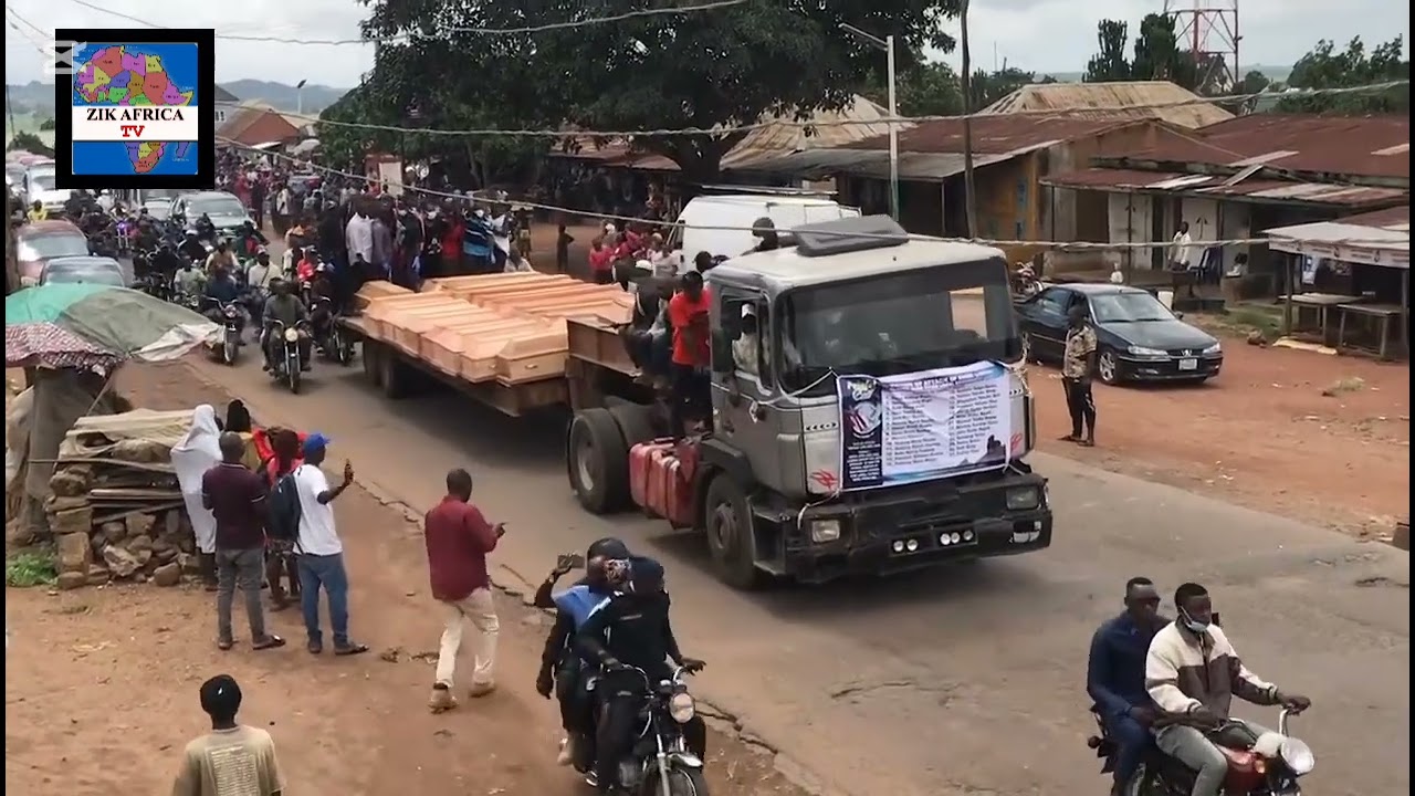 Bodies Of 27 Victims In Last Tuesday Riyom Attack Been Conveyed For Mass Burial In Plateau