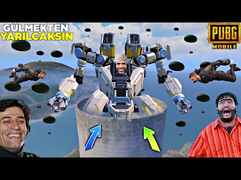 YENİ ROBOT MODU 😱 %100.1 GÜLMEK GARANTİ ( TAM BENLİK MOD ) 😂 PUBG MOBİLE KOMİK MONTAJ