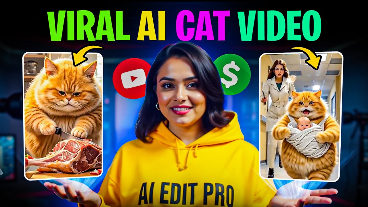 Create Viral AI Cat Videos / AI se Cartoon video kaise banaye / Cat ...