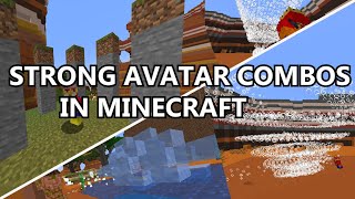 The Strongest Bending In Minecraft Avatar - How To Do All Bending Combos Air, Water, and Earth