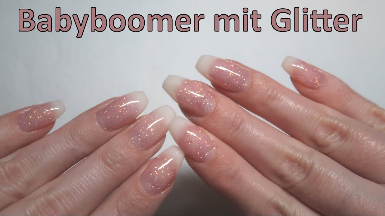 Babyboomer Mit Glitter Mein Favorit Dipping Nails Youtube
