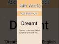 Facts About English Words #Shorts #FunFacts