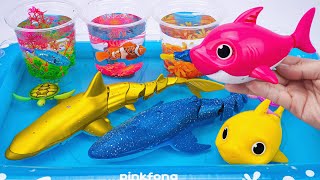 [🐋Toy asmr🦈] Whale & Baby Shark & Robo Shark Swimming Aquarium Playset ASMR | Satisfying Unboxing screenshot 5