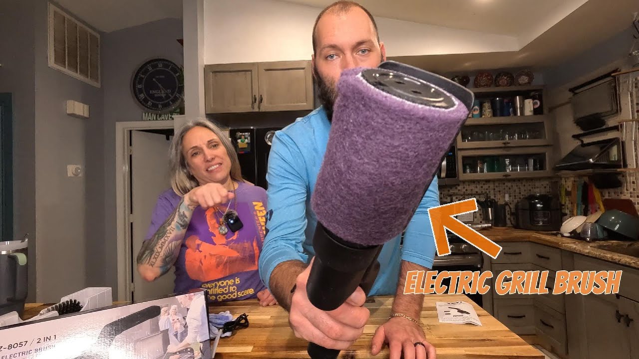 Эта электрическая щетка для чистки гриля — просто спасение!