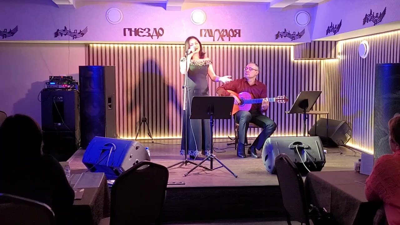 Концерт в Гнезде глухаря. Вокал Елена Светлова. Гитара Александр Соколкин. 