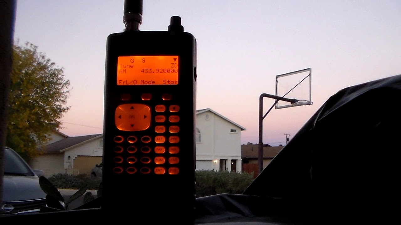 Whistler WS1040 - 433.92 MHz ISM Device Scanning