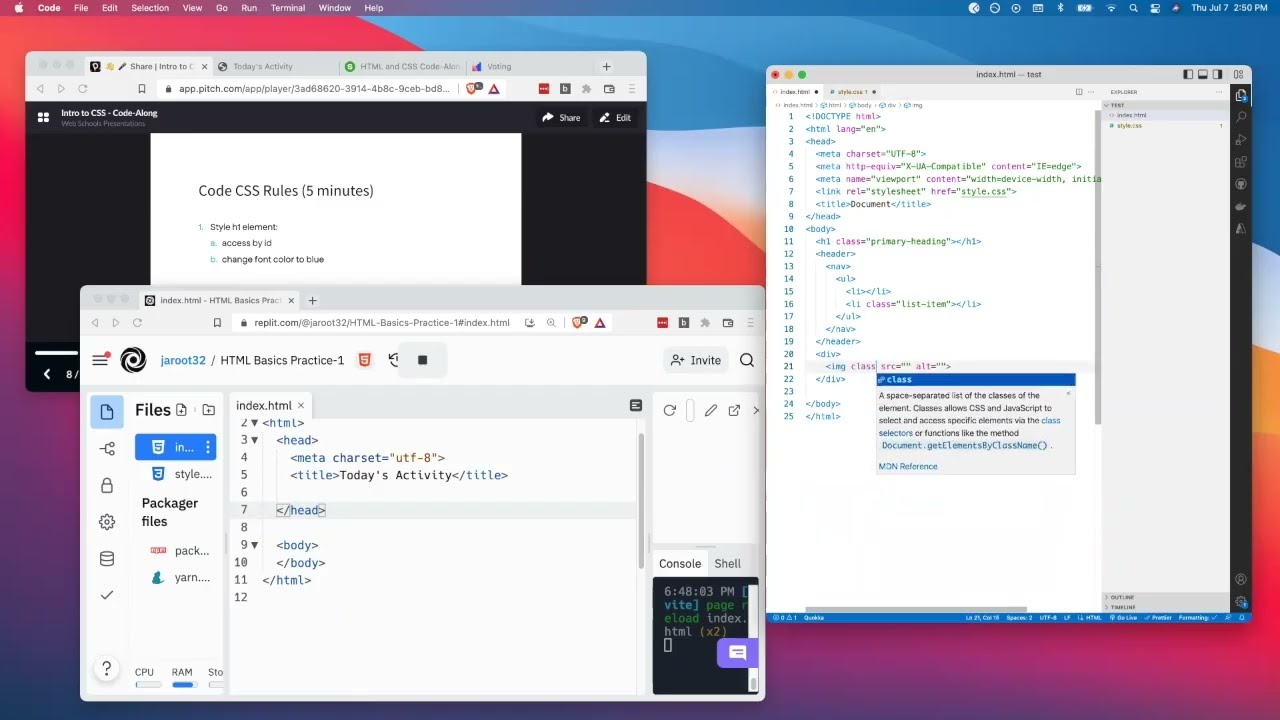 CSS Selectors, Specificity & the Cascade — Live Masterschool Session