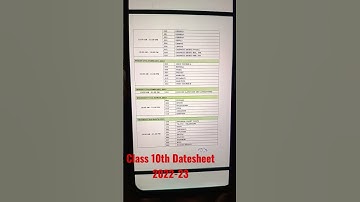 CBSE exam Date sheet class 10th 2022-23#shortvideo