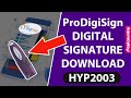 ProDigiSign Certificate Download in HYP2003 USB Token