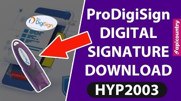 ProDigiSign Certificate Download in HYP2003 USB Token